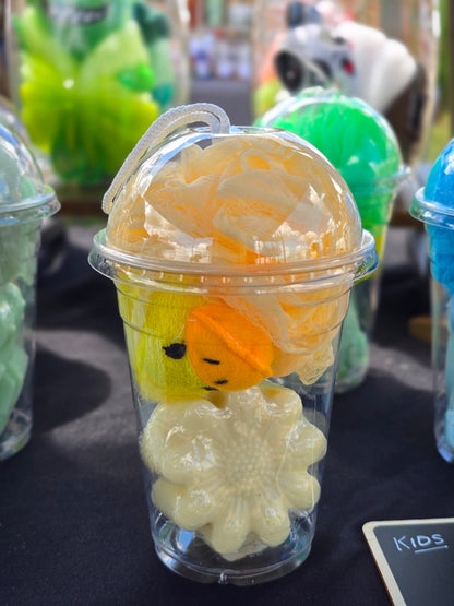 The "Bubbly Besties" Set - Shaped Soap & Loofah