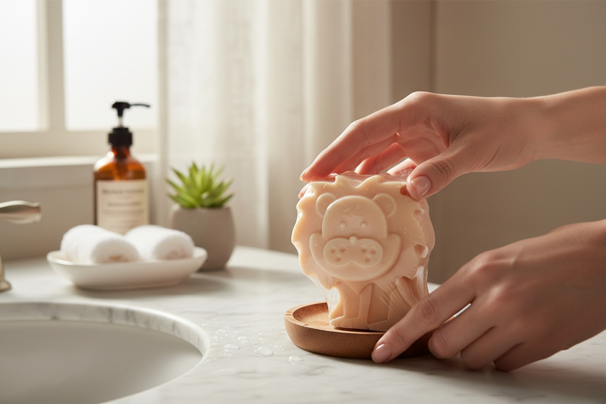 The "Bubbly Besties" Set - Shaped Soap & Loofah