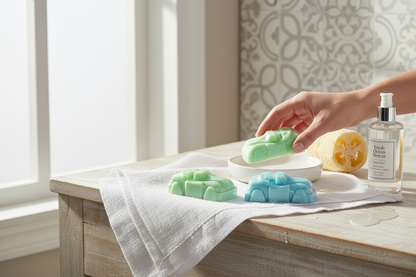 The "Bubbly Besties" Set - Shaped Soap & Loofah