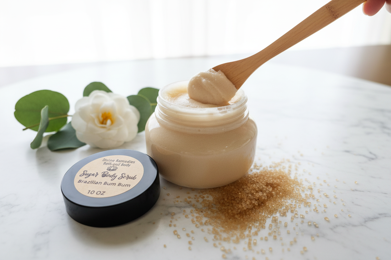 Sugar Scrub - Bright Airy Editorial